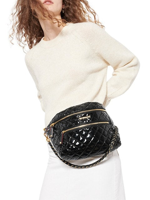 Crosby Crossbody Sling Bag - Black Lacquer